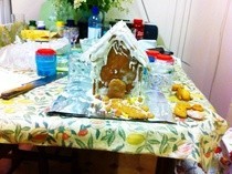 Snowy Gingerbread House