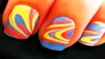 Cream Soda Marble Nails