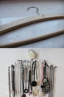 Necklace Display From Coathanger