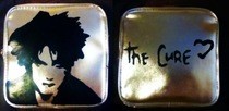 Robert Smith Stenciled Silver Makeup Bag