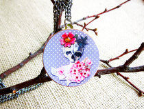 Decoupaged Pendant Necklace