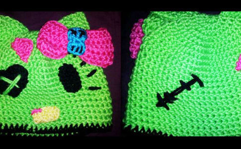 Zombie Hello Kitty Beanie