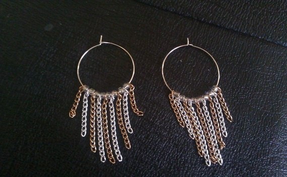 Wire Chain Earrings 