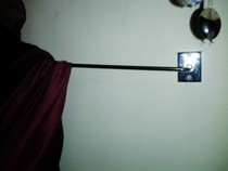 Simple Towel Bar For Scarves Idea