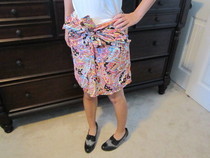 No Sew Button Up Blouse To Skirt