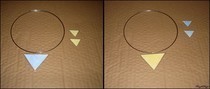 Triangle Necklace Using A Laminator