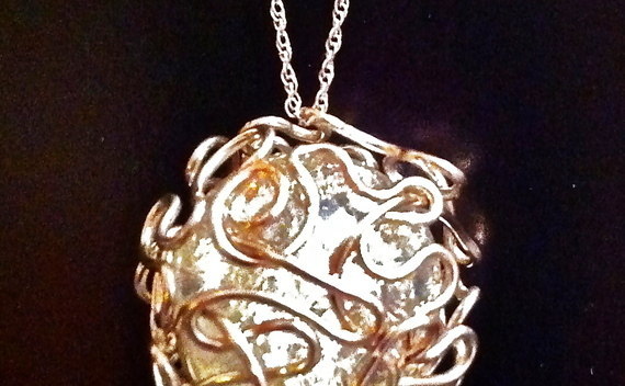 Bird Nest Mess Wire Wrapped Marble
