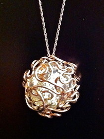 Bird Nest Mess Wire Wrapped Marble