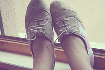 Floral Print Oxford Shoes