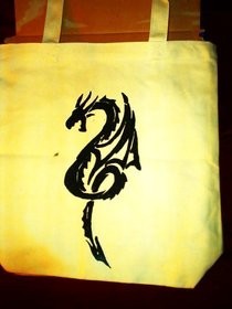 Screen Printed Dragon Bag