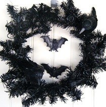 Black Halloween Wreath