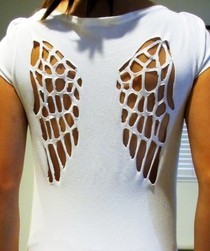 Angel Wings Cut Out Tee