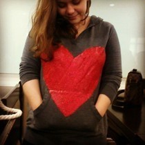Glitter Heart Sweater