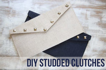 Diy Studded Clutch