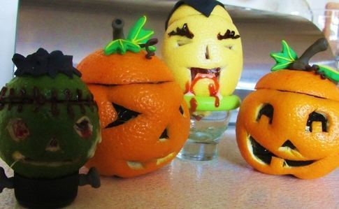 Halloween Jelly Filled Fruits
