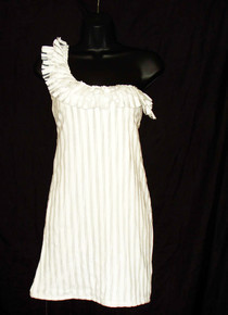 A Pretty White Dress With Frill