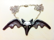 Lily Munster's Bat Necklace
