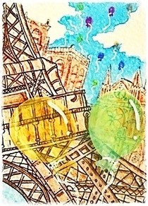 For The Love To Paris Atc