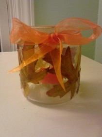 Falling Leaves Tealight Holder