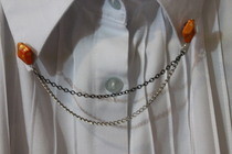 Collar Chain Using Beads & Earring Backs