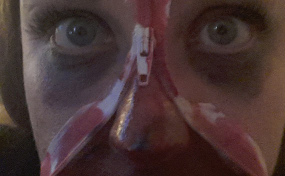 Halloween Un Zipped Face Make Up