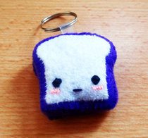 Plush Toast Keychain
