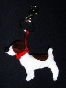 Jack Russel Felt Plushie / Keychain
