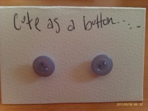 Button Stud Earrings