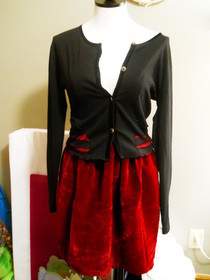 Crushed Velvet Skirt