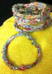 Crochet Fabric Bangles