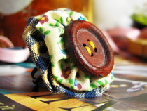 Country Button Ring