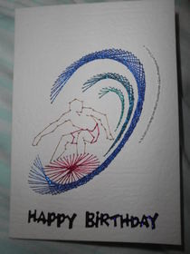 Sewn Cards. Transferring The Pattern