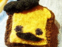 Plush Toast Keychain