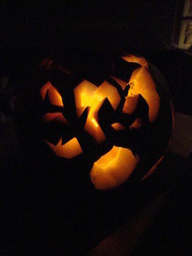 Spooky Cat Pumpkin