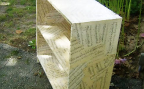 Vintage Sheet Music Bookcase