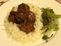 Chinese Meat Balls With Plum Sauce