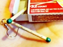 Matchstick Earrings