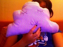 Cute Sleepy Cloud Pillow