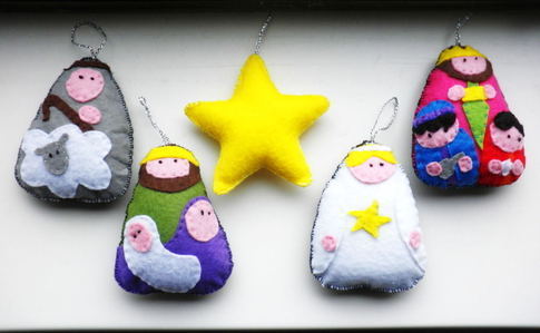 Felt Nativity Set For Christmas