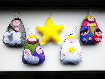 Felt Nativity Set For Christmas