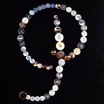 Monogram Letter P Pillow Cushion Cover In Crystal Sparkle Buttons