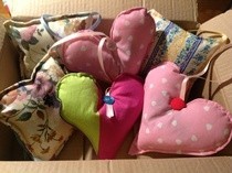 Lavender Hearts And Cushions