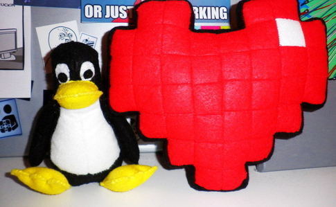 My 8 Bit Heart Cushion