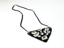 Diy Jeweled Triangle Necklace