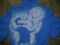 Bleached Stencil Hoodie!