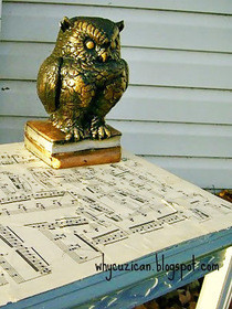 Sheet Music Table Top (Trash To Treasure)
