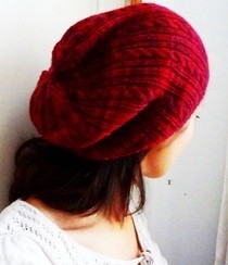 Cranberry Delight Slouch/Tam 