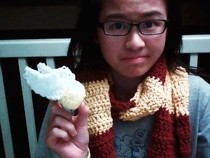 Harry Potter   Gryffindor Scarf And Golden Snitch
