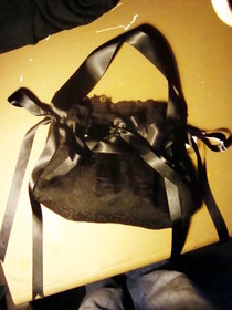 Gothic Lolita Lace And Ribbon Handmade Handbag