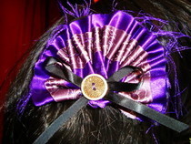 Gothic Lolita Purple Satin Hair Clip